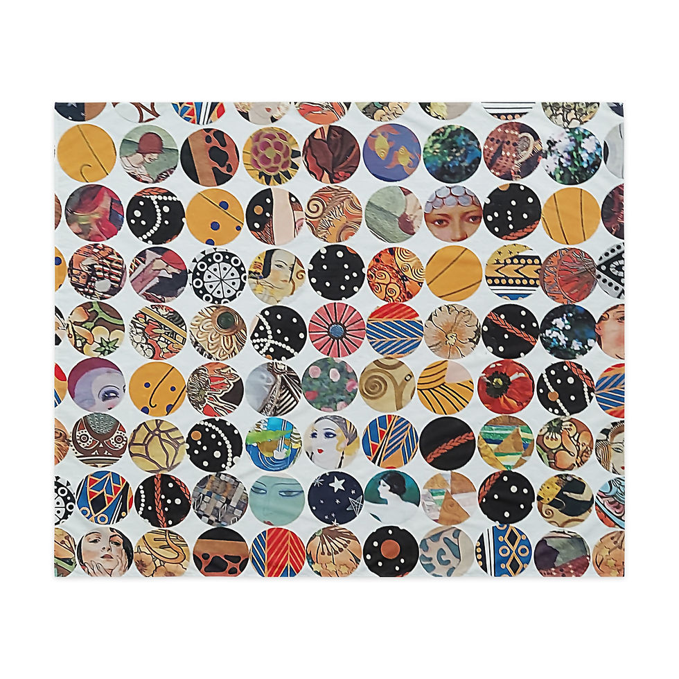 Thumbnail: Art Deco Indoor wall tapestry