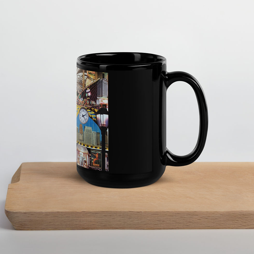 Thumbnail: Vegas Black Glossy Mug