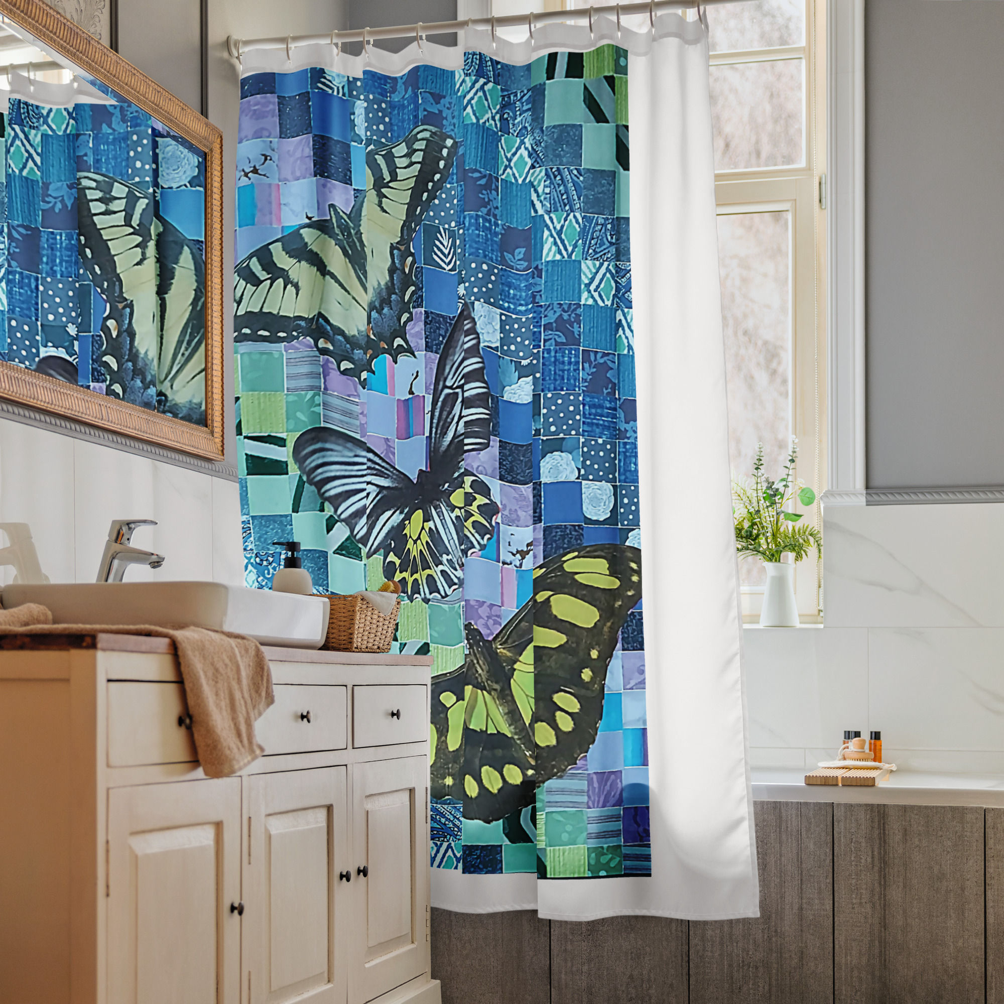 Iron Butterfly Shower curtain