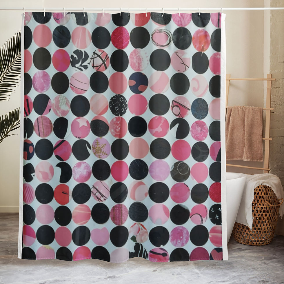 Thumbnail: Pop of Pink Shower curtain