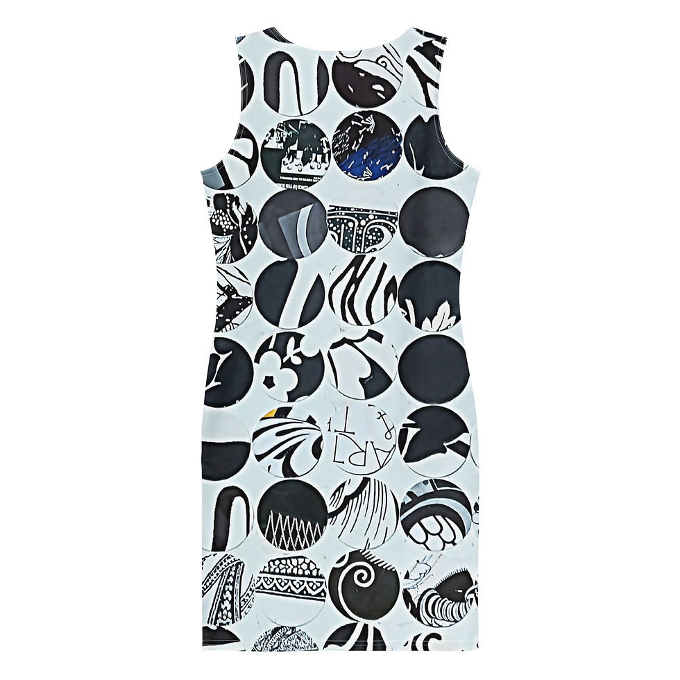 Thumbnail: Black and White Echo Bodycon dress