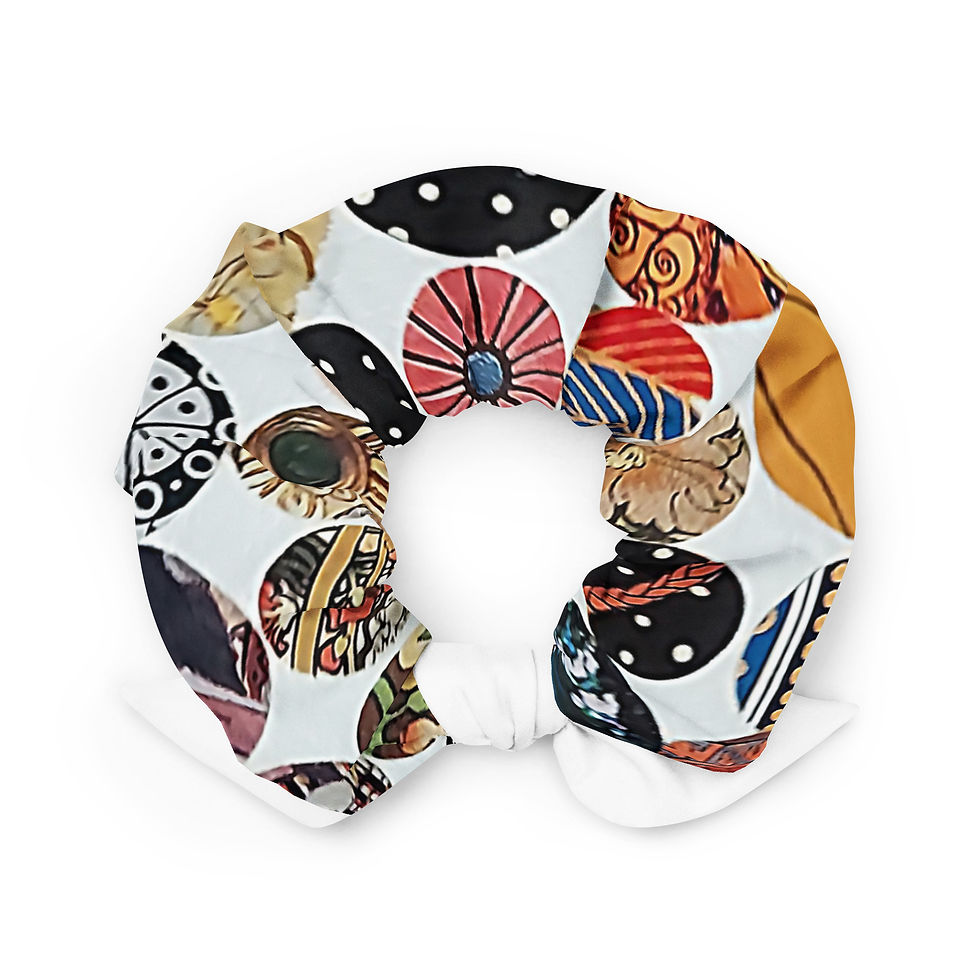 Thumbnail: Art Deco Recycled Scrunchie