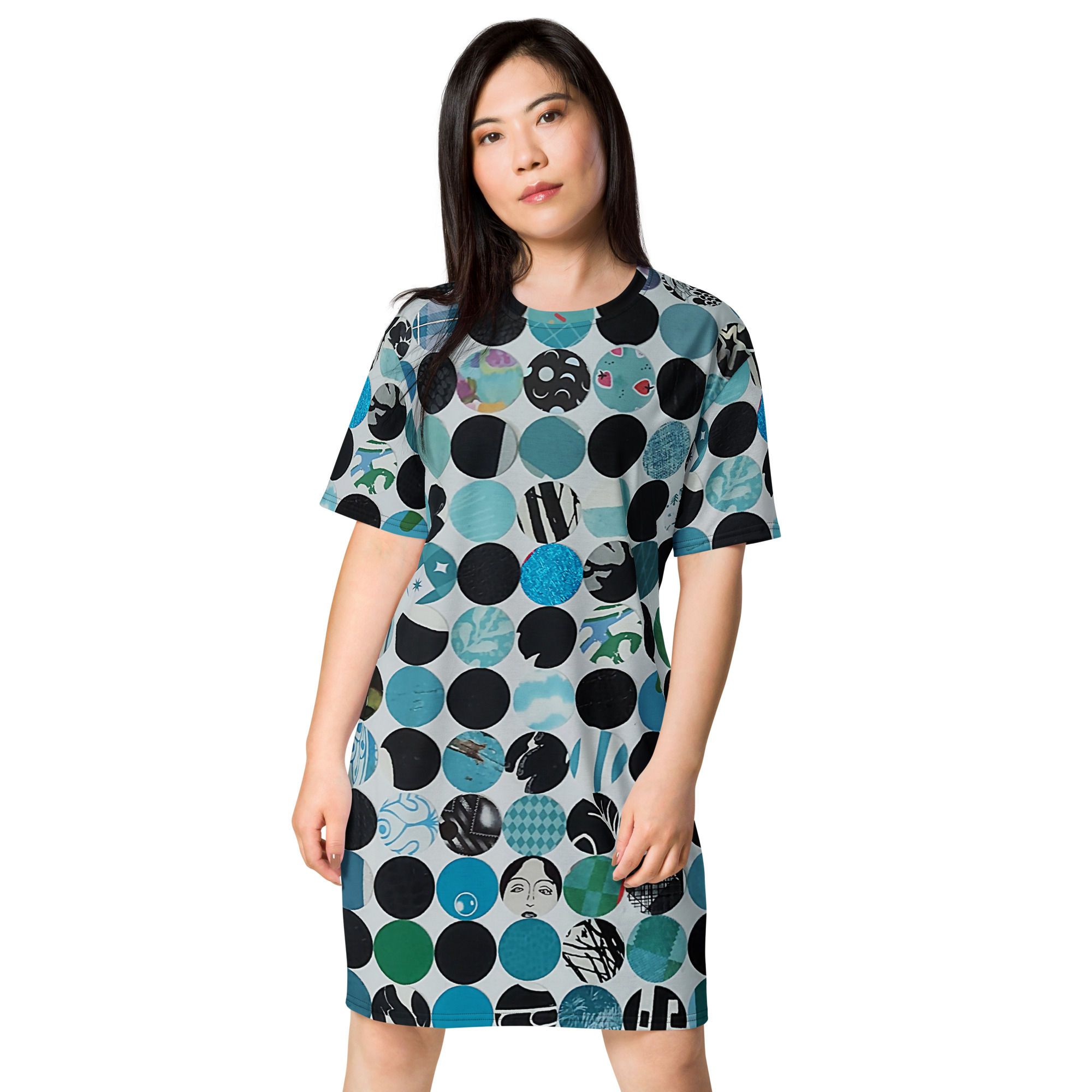 Turquoise Dream T-shirt dress