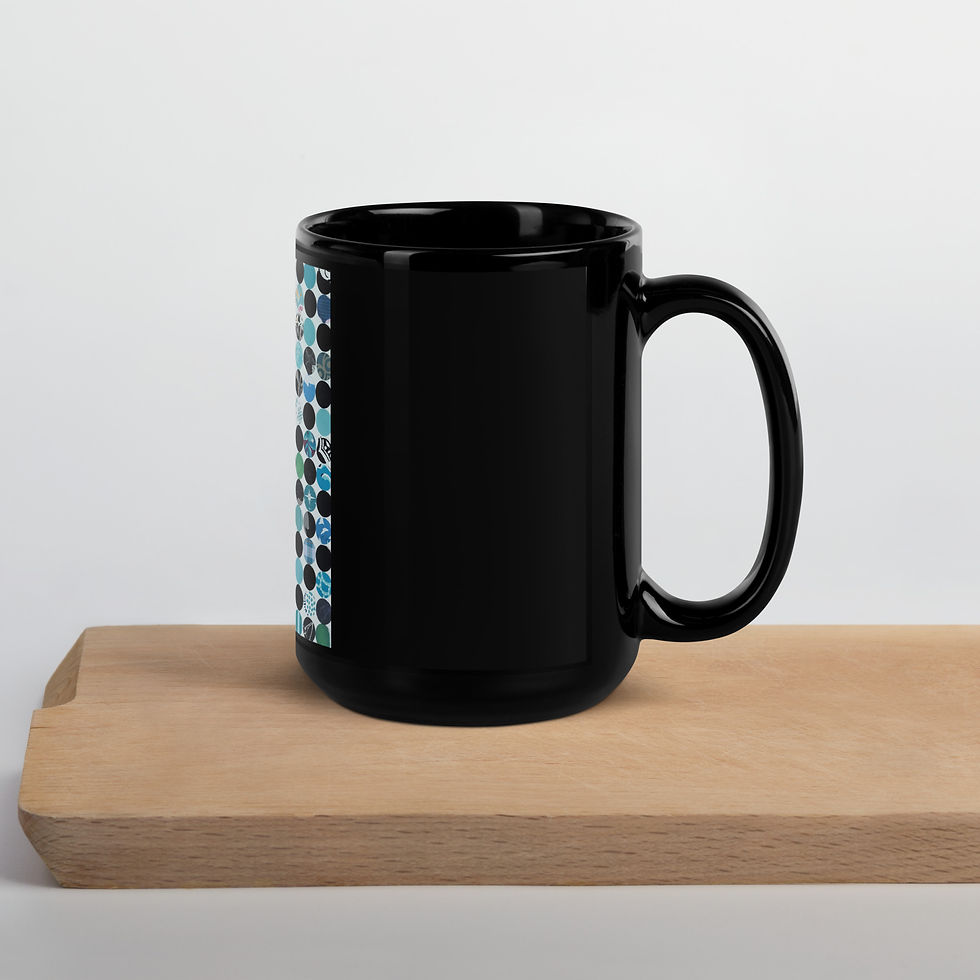 Thumbnail: Turquoise Dream Black Glossy Mug