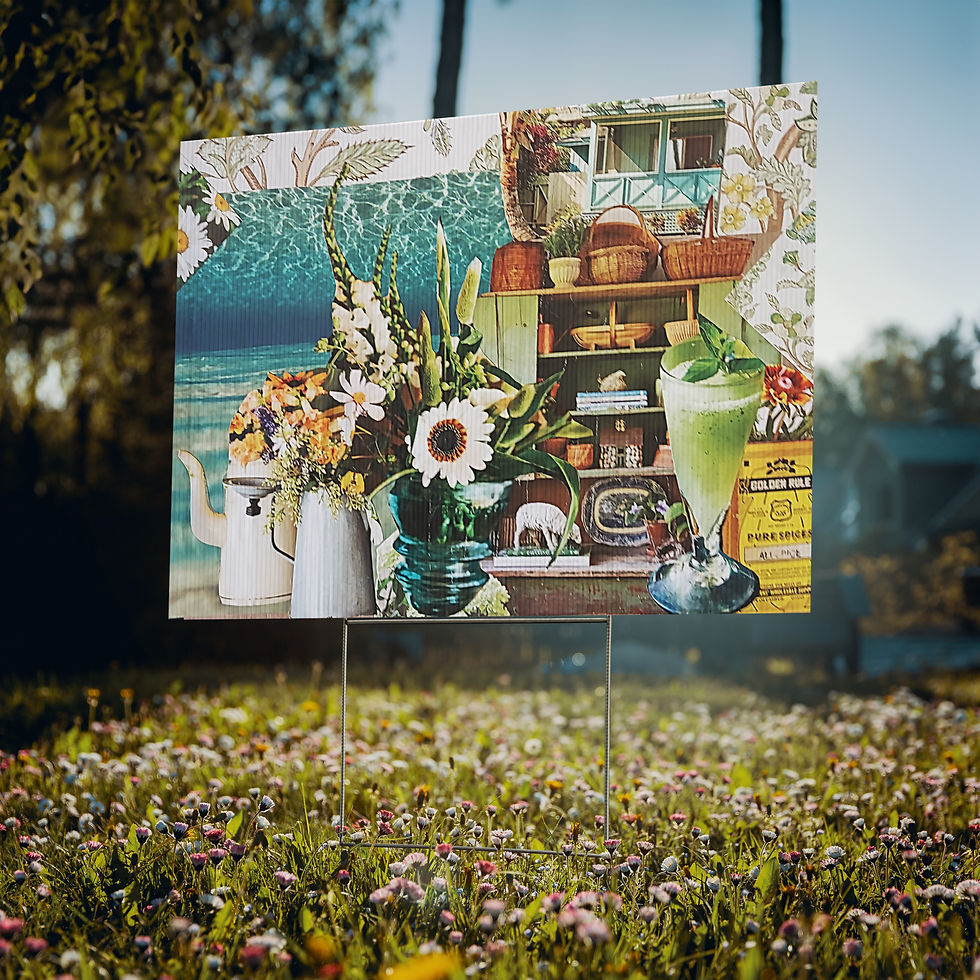 Thumbnail: Lime Float Yard sign