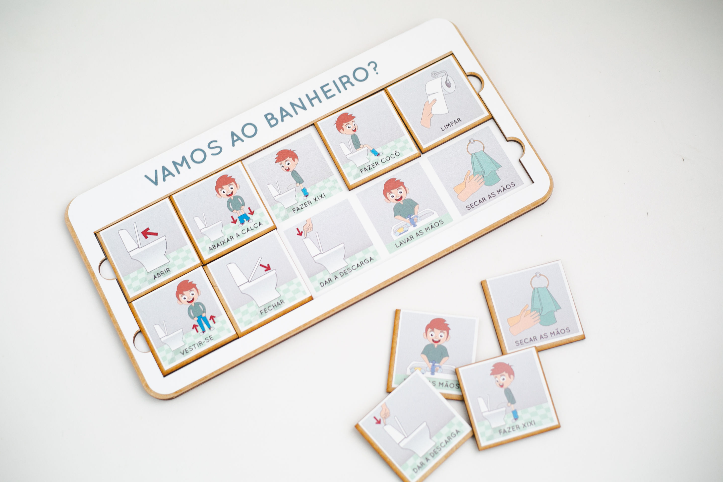 Painel de Rotina - Vamos ao Banheiro
