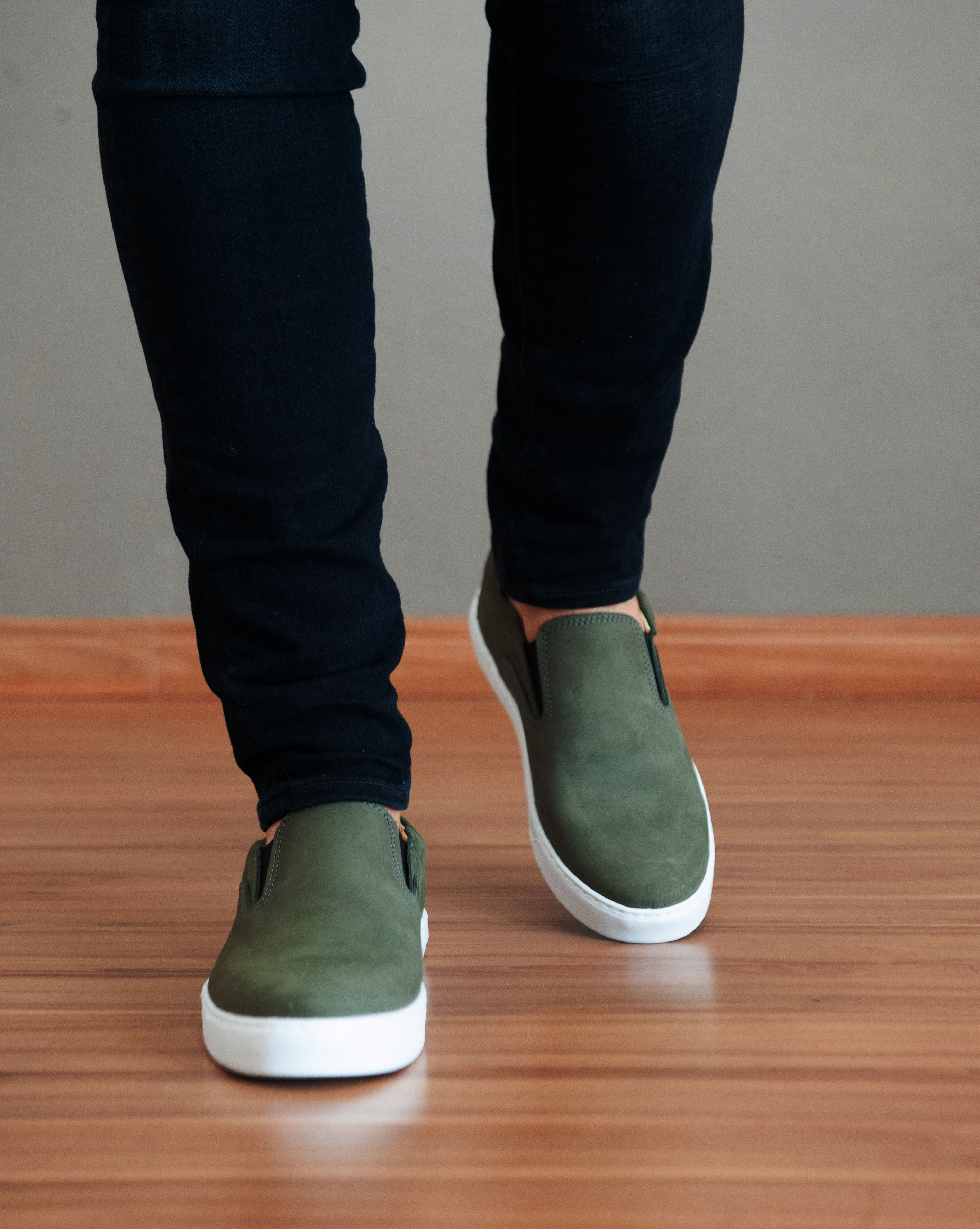 Slip On Cinza Nobuck