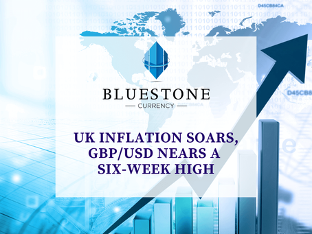 UK Inflation Soars, GBP/USD Nears a Six-Week High, All Eyes on the Fed