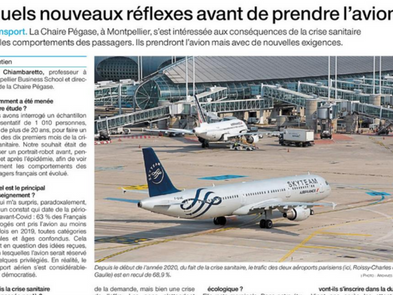 My interview in Ouest France regarding the impact of COVID-19 on French air passengers