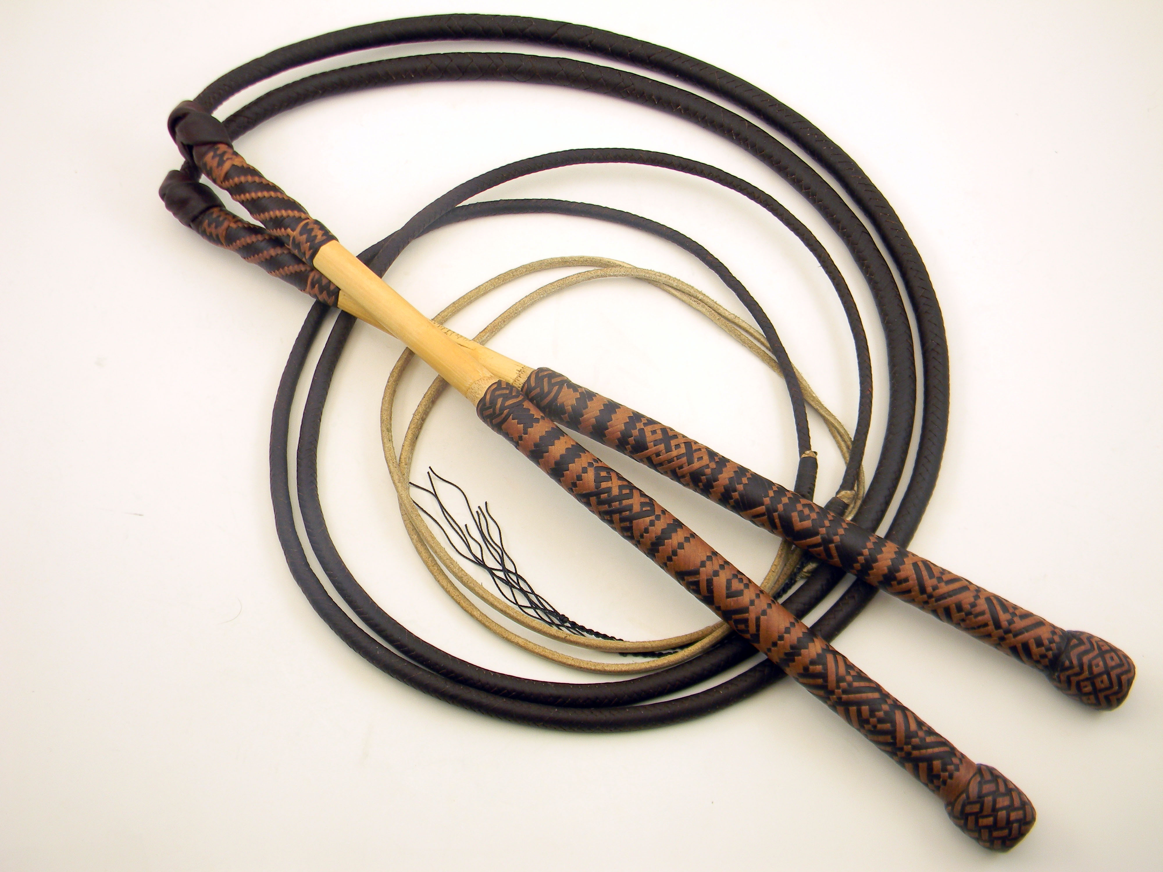 EF Whips Hand Crafted Kangaroo and Nylon Whips