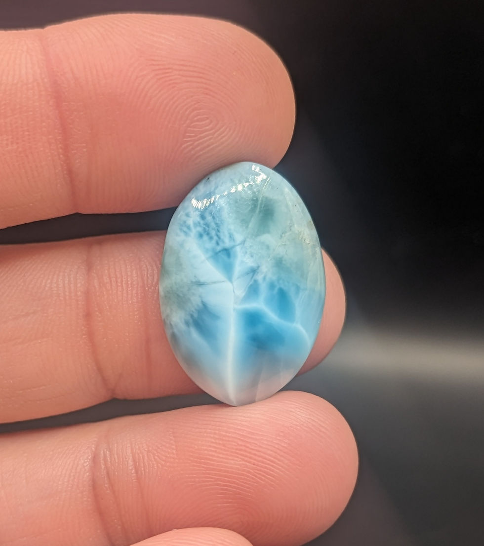 Dominican Larimar Cabochon Oval