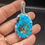 Thumbnail: Sterling Silver Persian Turquoise  Wire Wrap Necklace
