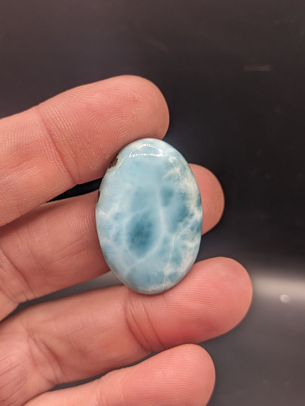 Dominican Larimar Cabochon Oval