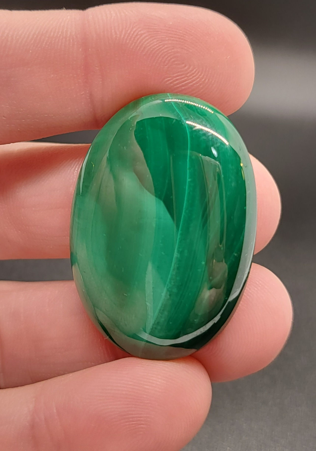 Malachite Cabochon  Oval