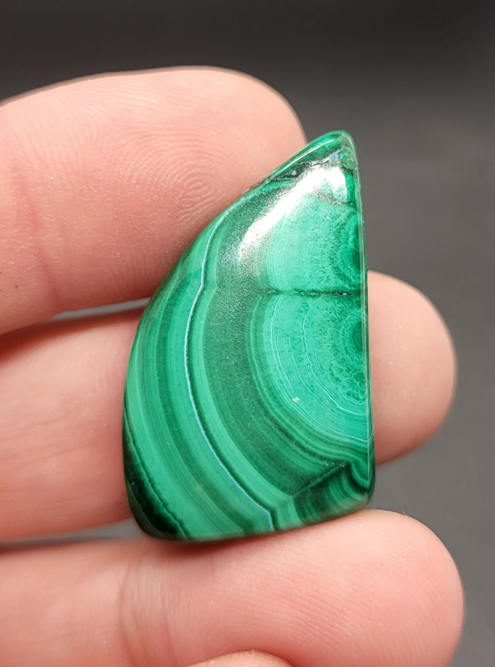 Russian Malachite Cabochon Freeform