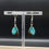 Thumbnail: Azurite Dangle Earrings