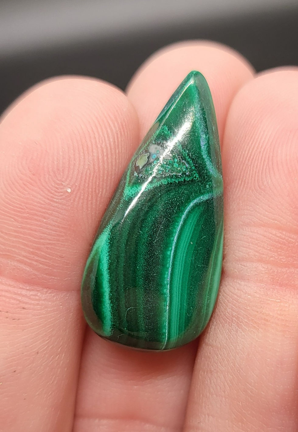 Russian Malachite Cabochon Freeform