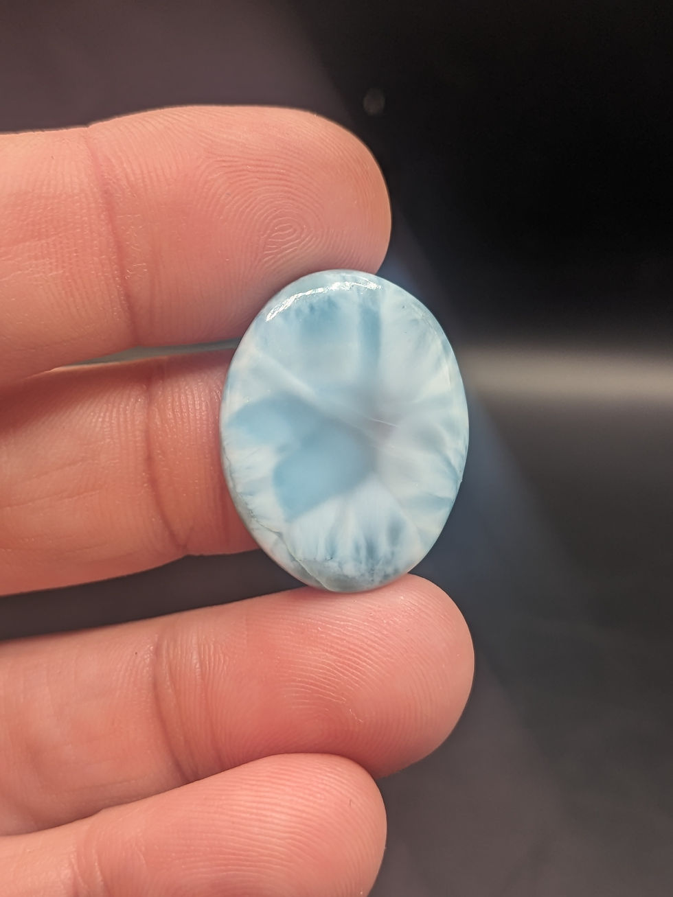 Dominican Larimar Cabochon Oval