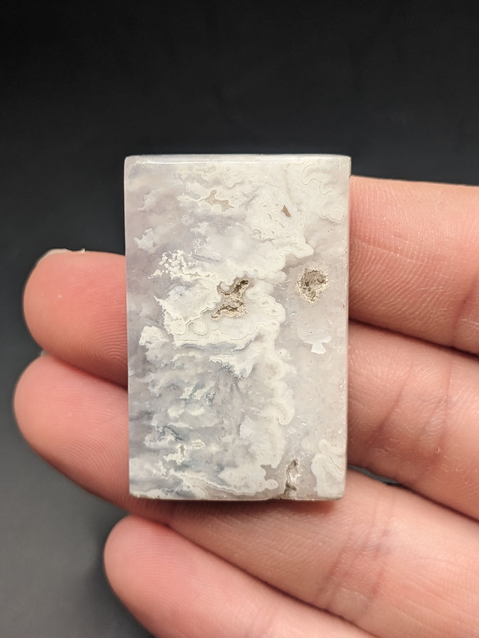 Plume Agate Cabochon Rectangle