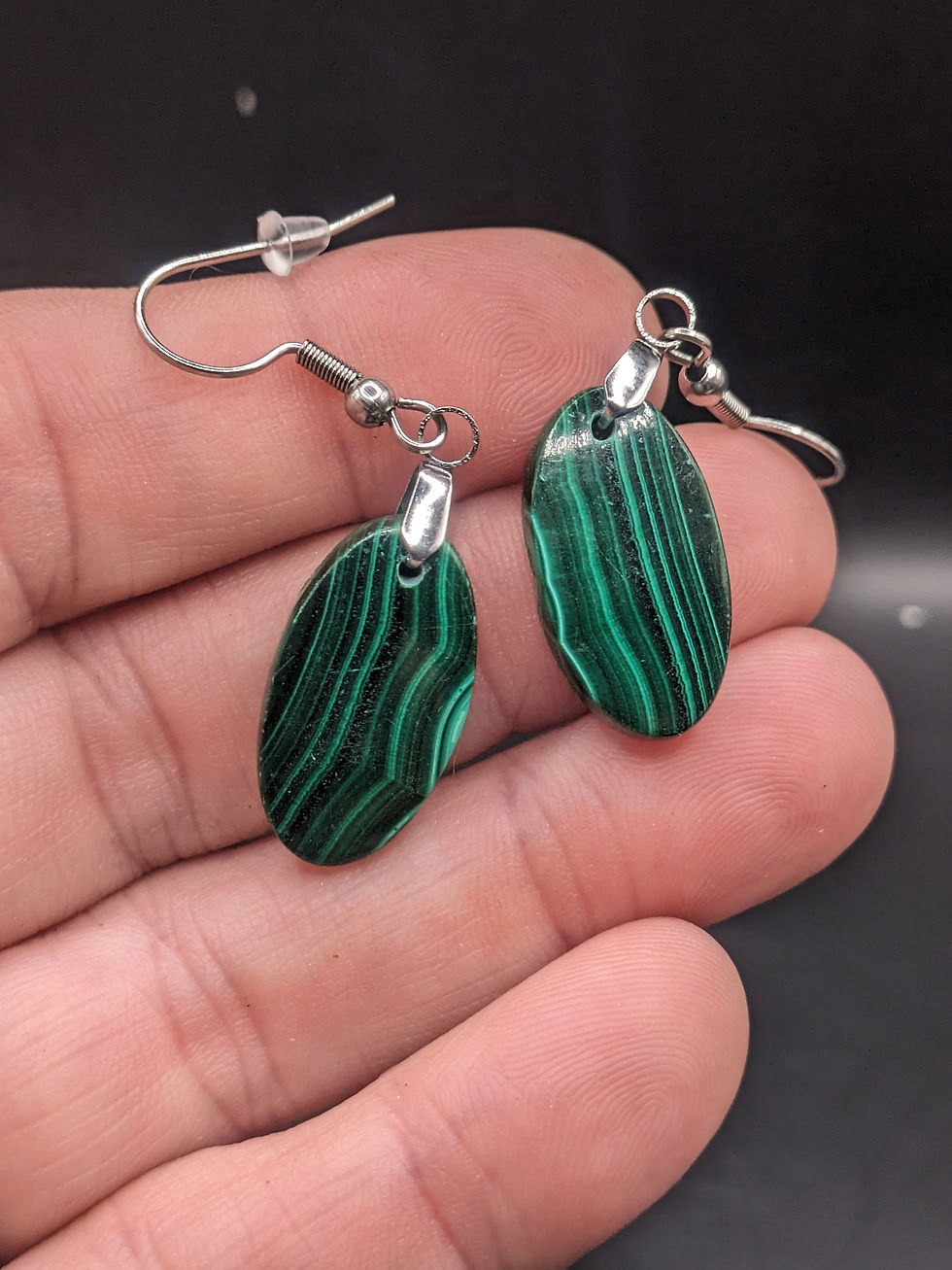 Malachite Dangle Earring