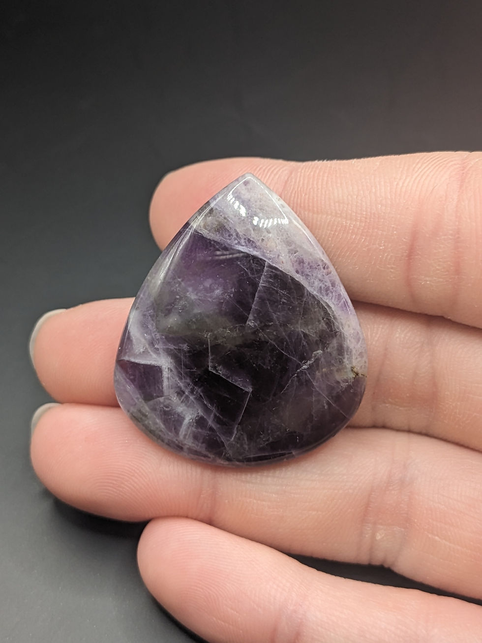 Amethyst Cabochon Teardrop