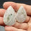 Thumbnail: Moonstone Cabochon Pair Teardrop Drilled