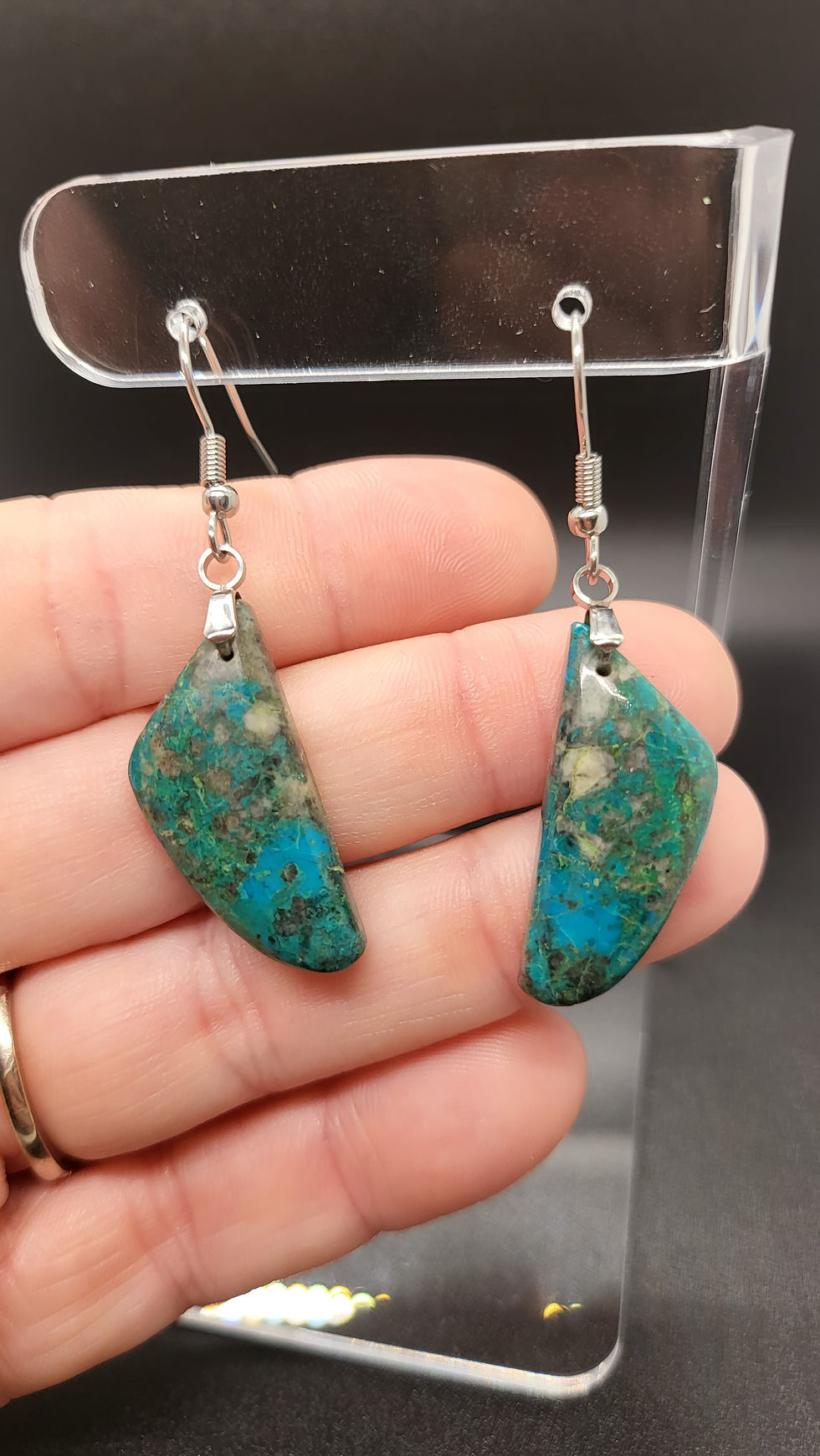 Chrysocolla Dangle Earrings