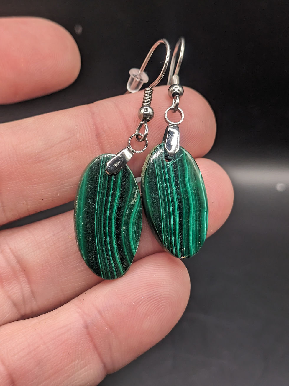 Malachite Dangle Earring
