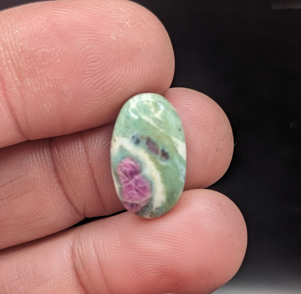 Ruby Fuchsite Cabochon Oval