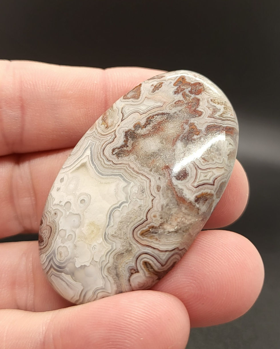 Laguna Lace Agate Cabochon Oval