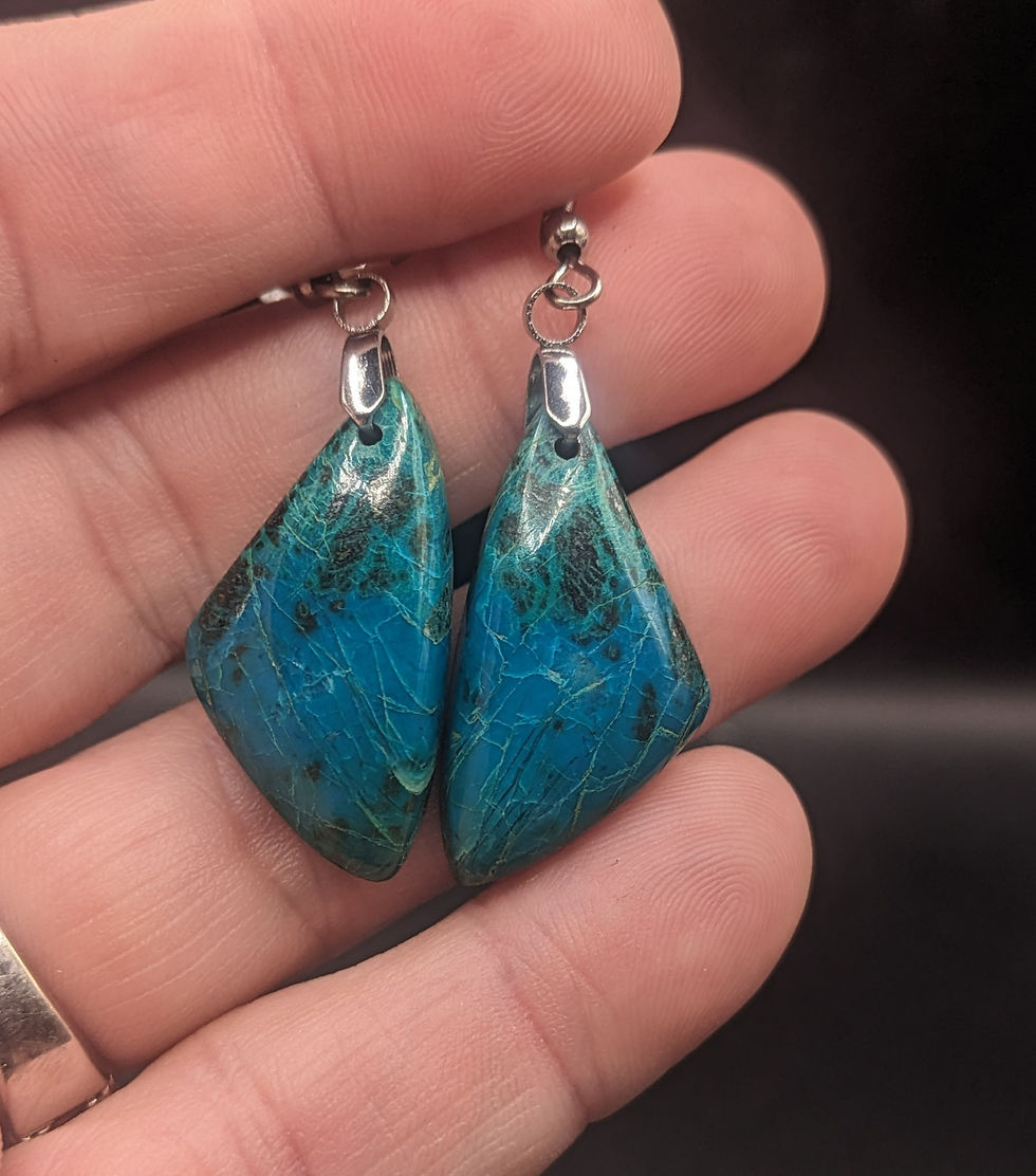 Chrysocolla Dangle Earrings