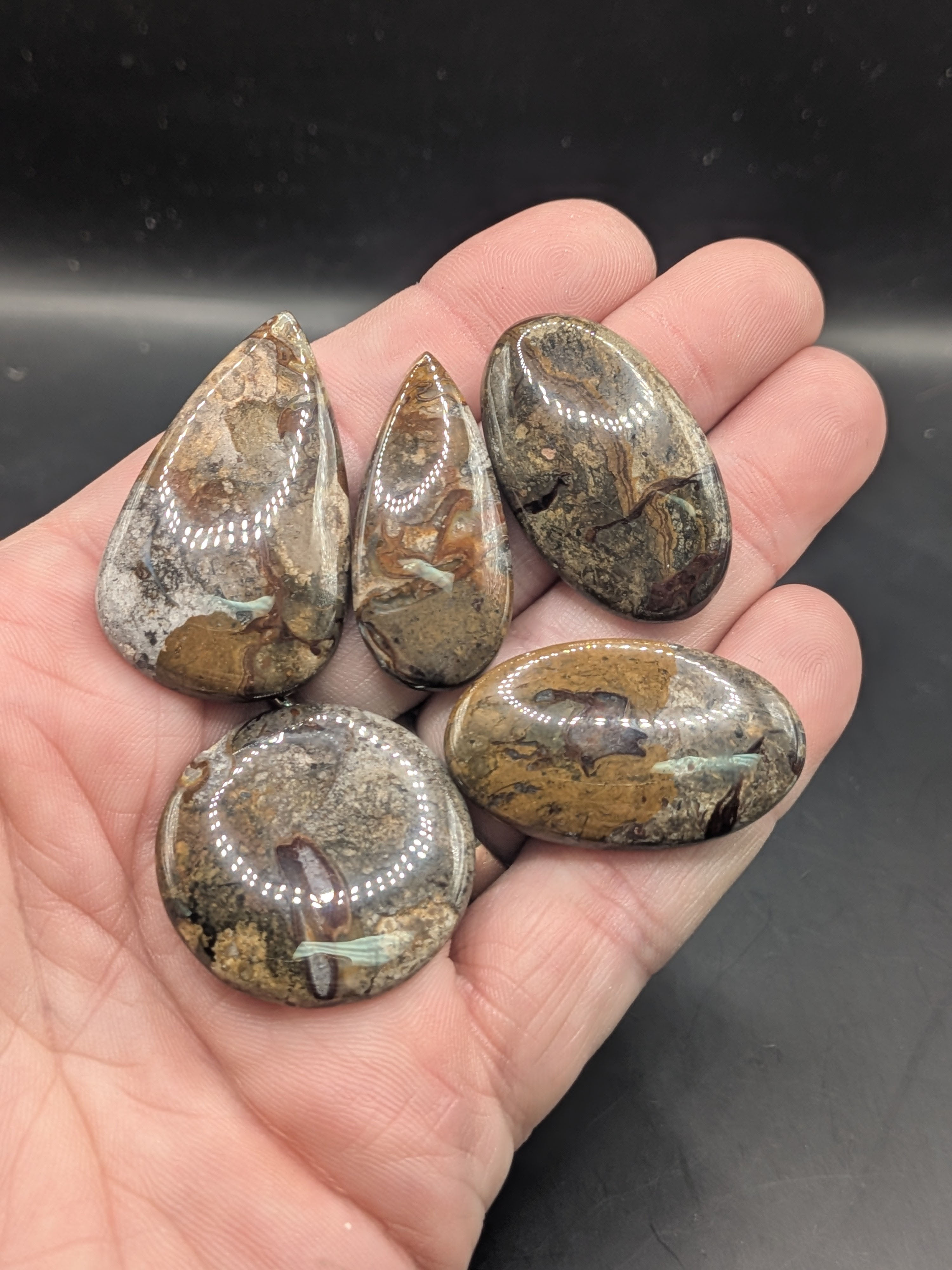 Stick Agate Cabochon Lot