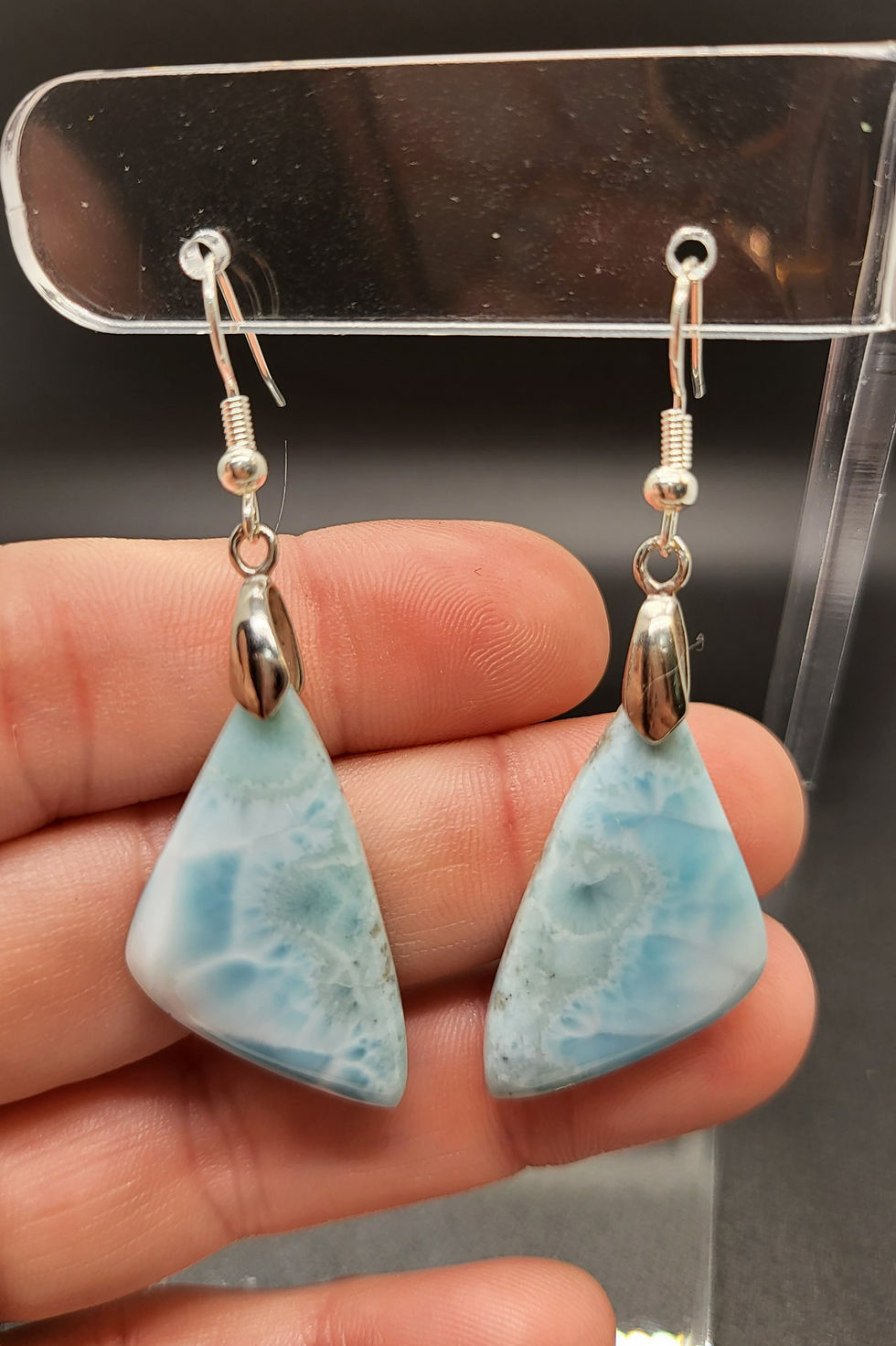 Dominican Larimar Earrings