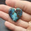 Thumbnail: Azurite Cabochon Drilled Heart