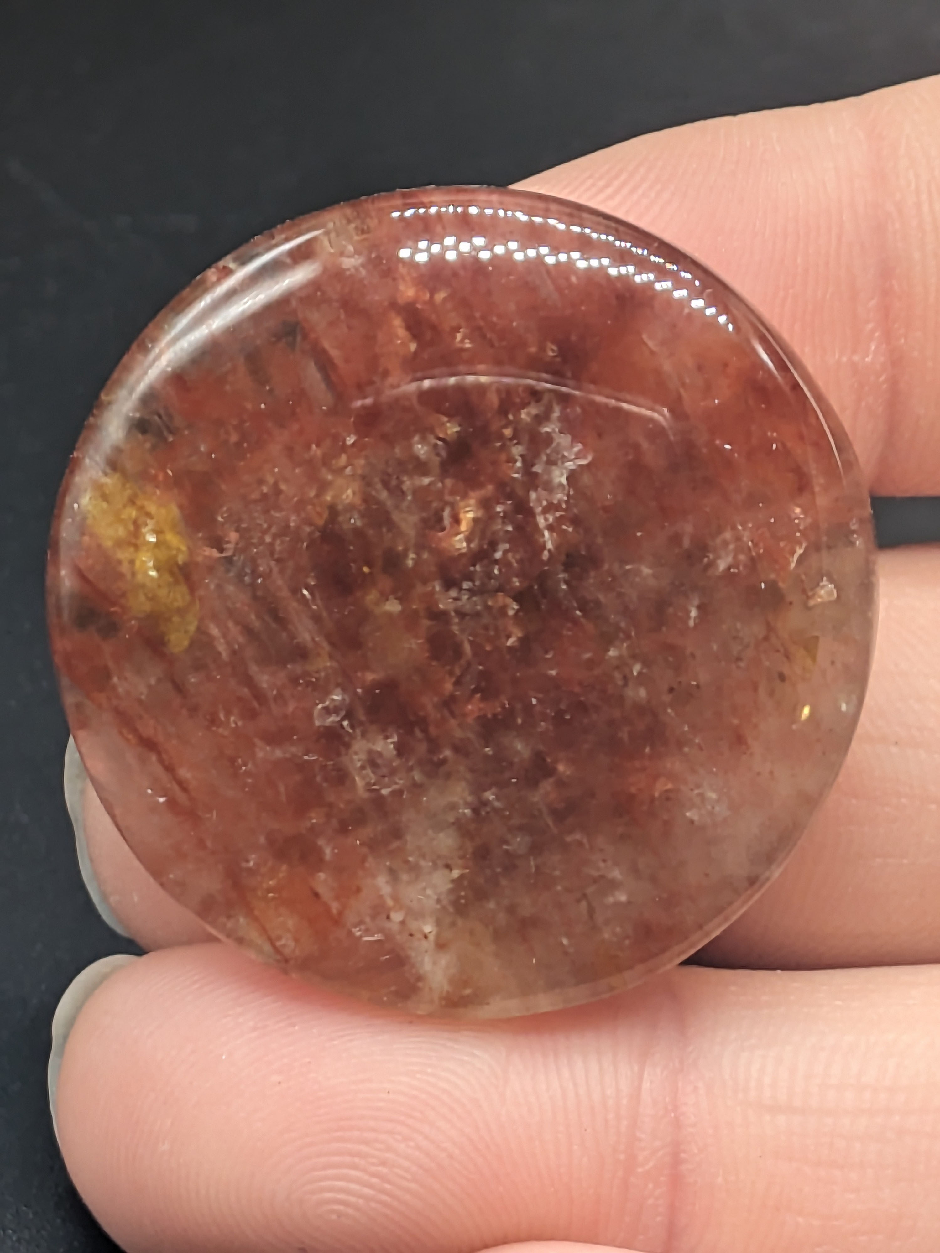 Red Moss Agate Cabochon Oval