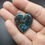 Thumbnail: Azurite Cabochon Drilled Heart