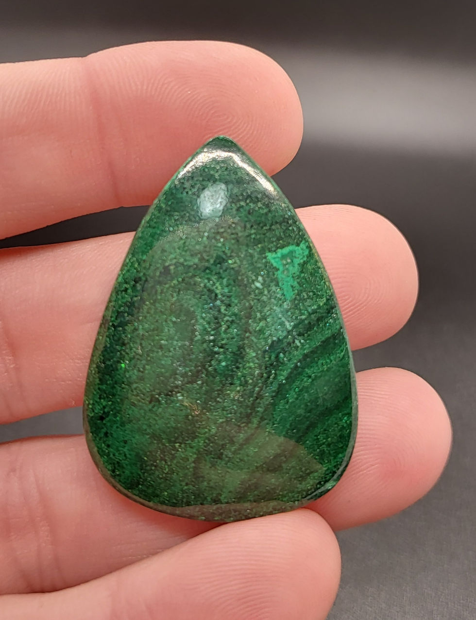 Malachite Cabochon Teardrop