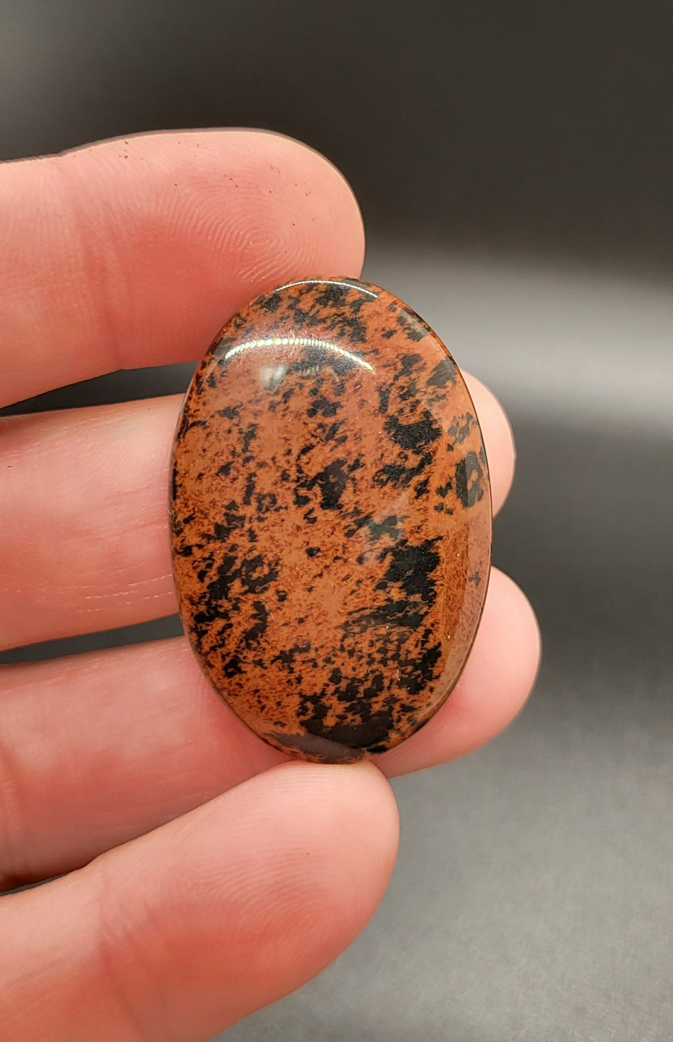 Mahogany Obsidian Cabochon Oval
