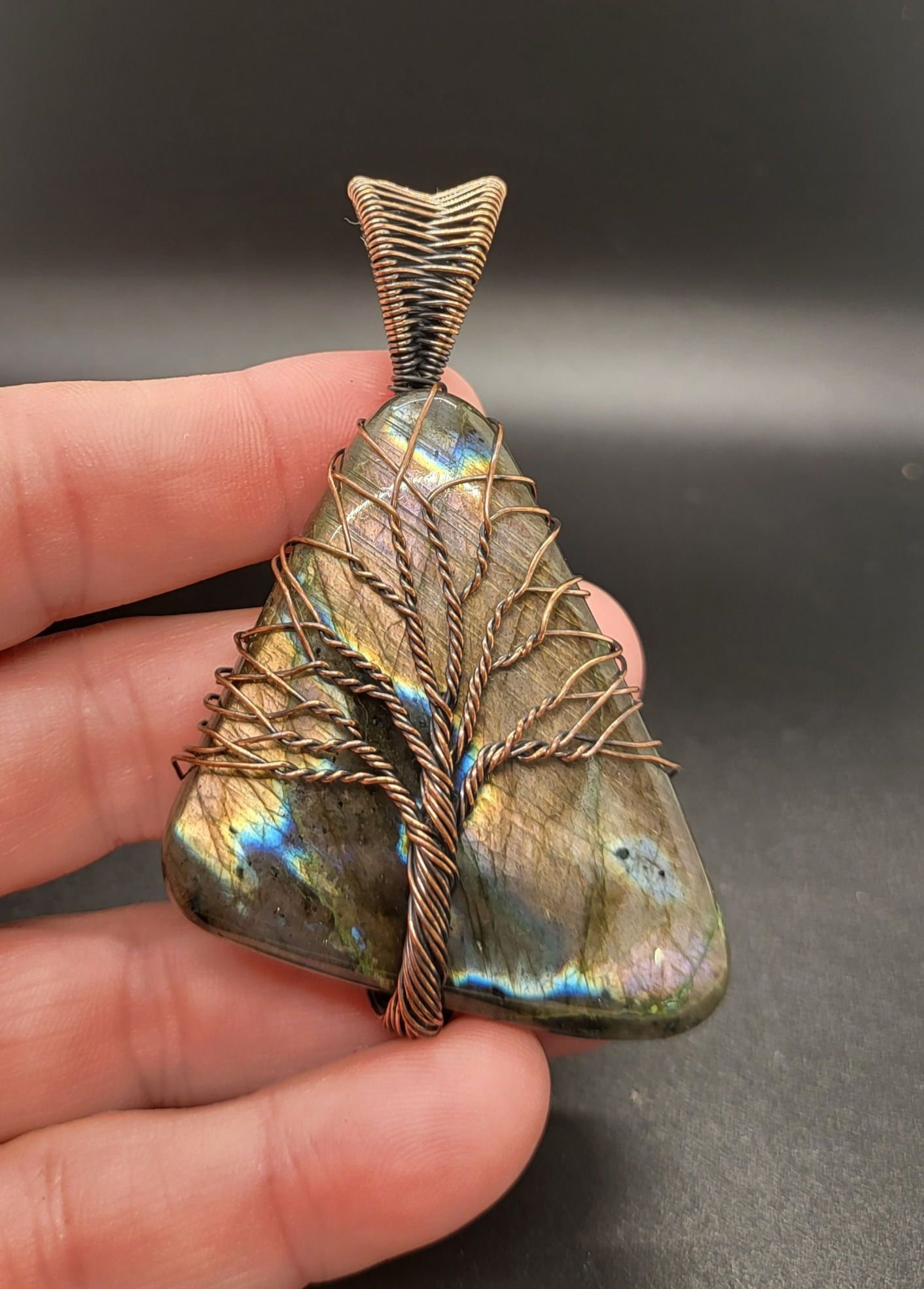 Labradorite Tree of Life Wire Wrapped Pendant