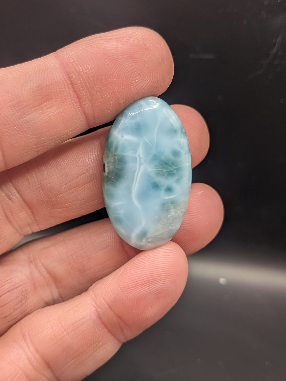 Dominican Larimar Cabochon Oval