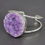 Thumbnail: Sterling silver Druzy Amethyst Cuff Bracelet
