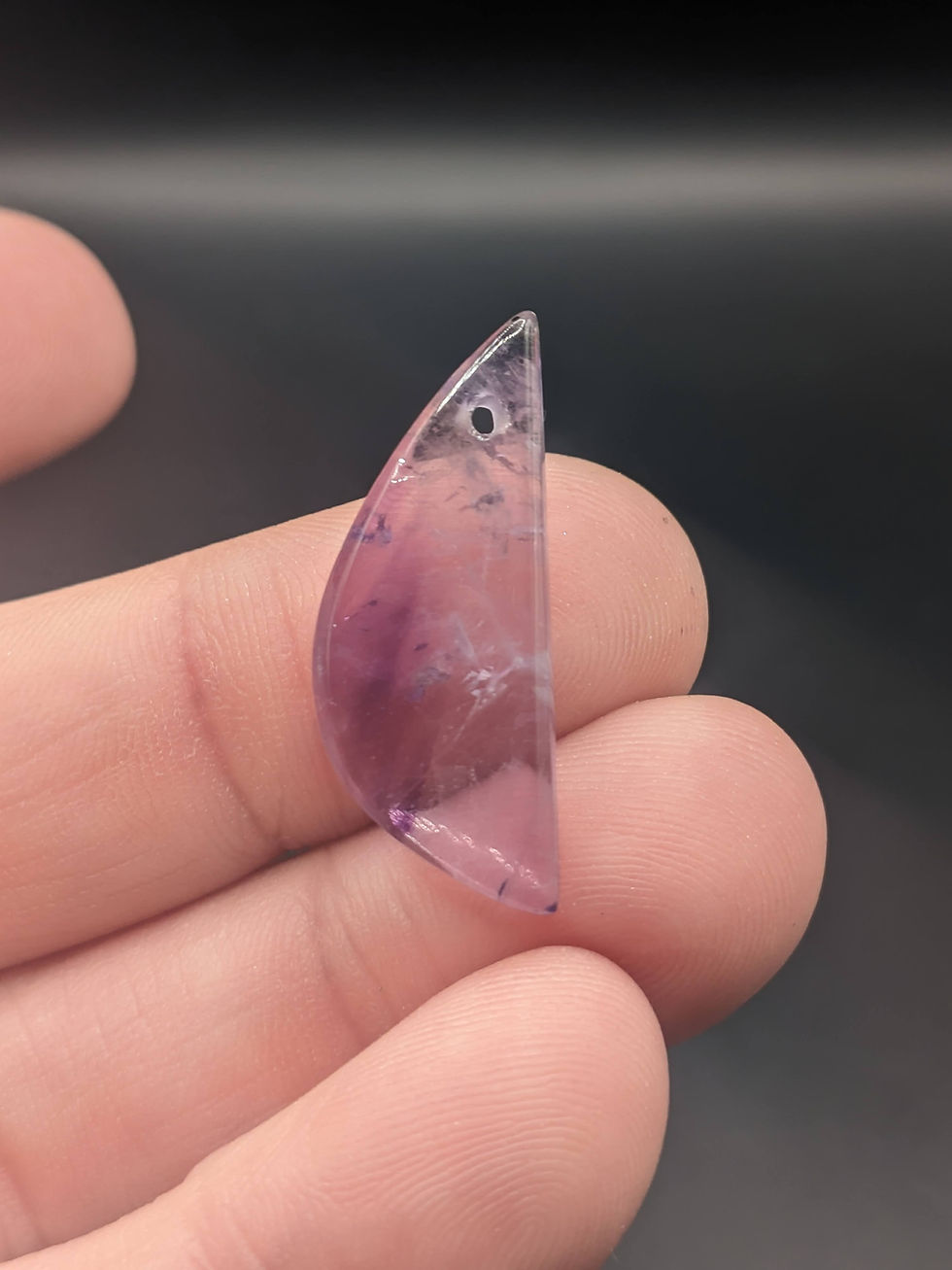 Amethyst Cabochon Freeform Drilled
