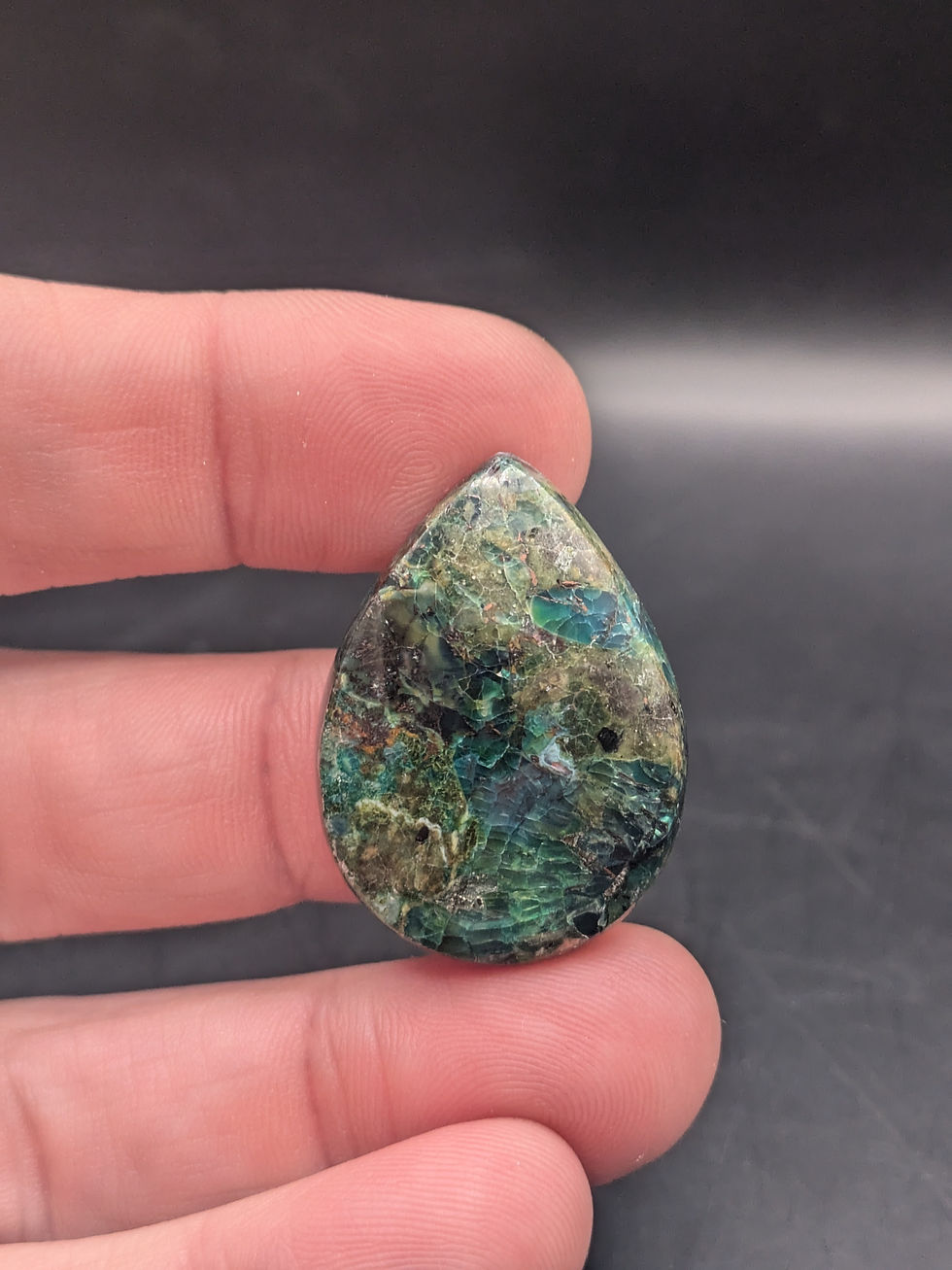 Plume Opalized Petrified Wood Cabochon