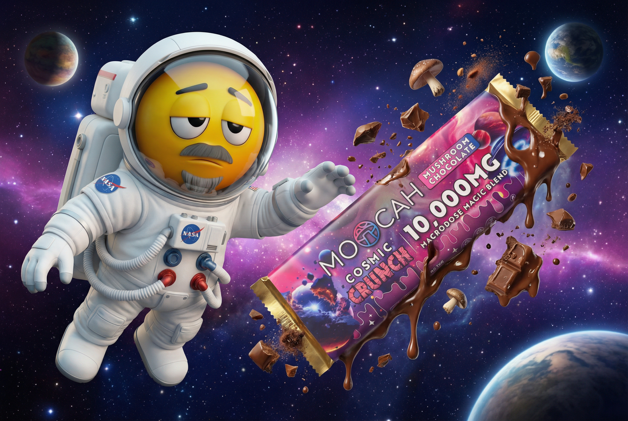 Moocah Magic Mushroom Chocolate Bar at Mi Budz