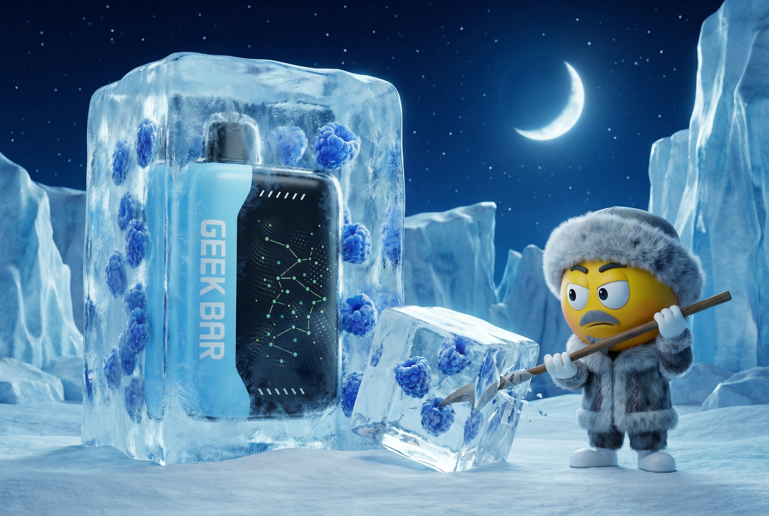Geek Bar Blue Razz Ice at Mi Budz