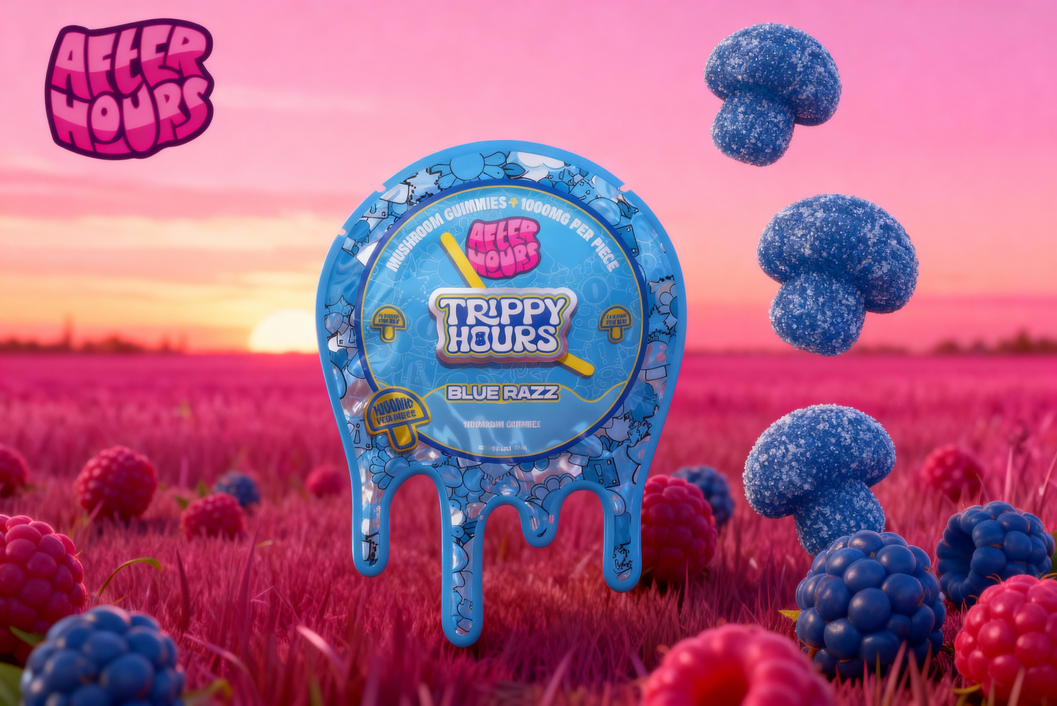 Trippy Hours Mushroom Gummies