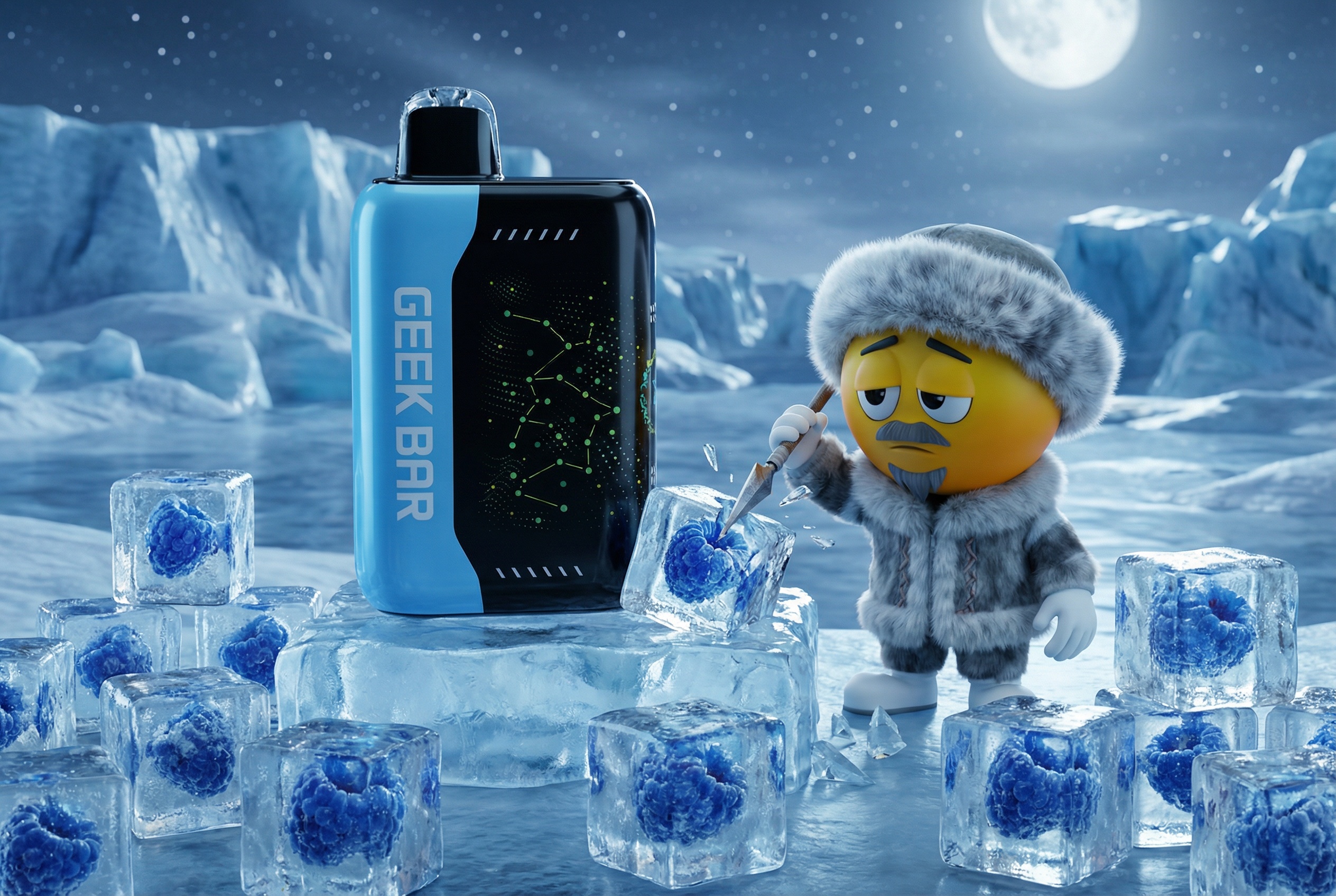 Geek Bar Blue Razz Ice at Mi Budz