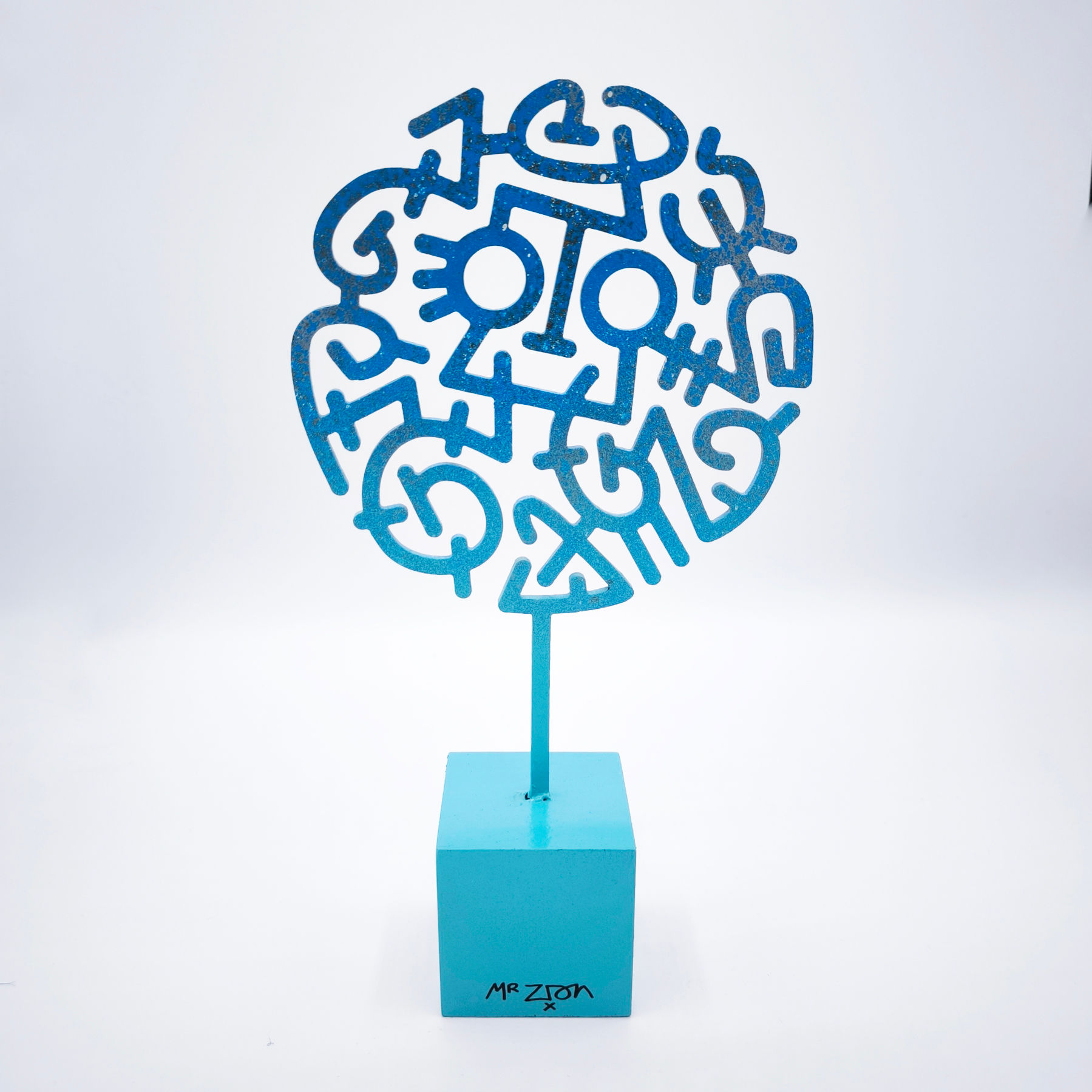 Objet Calligraphique - John - Blou