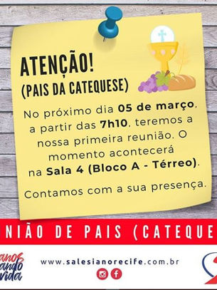 Reunião de Pais da Catequese