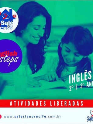 Salé em casa: English Steps libera atividades para as turminhas do 2º e 3º ano